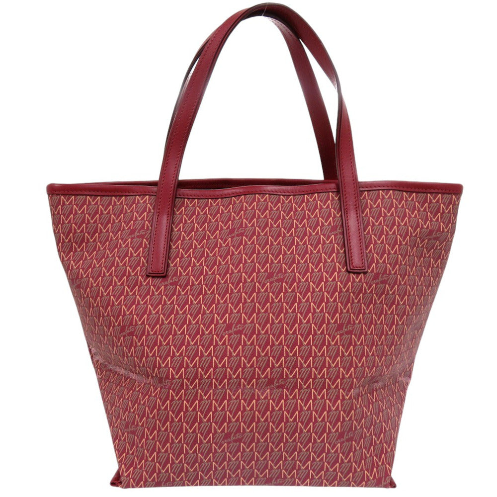 MORABITO Tote Bag PVC Red Autograph MORABITO PM Tote Bag Red Women Used Authentic