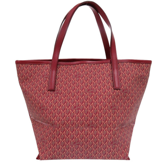 MORABITO Tote Bag PVC Red Autograph MORABITO PM Tote Bag Red Women Used Authentic