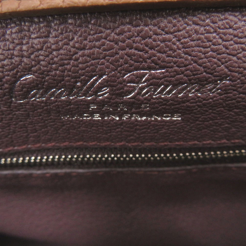 CAMILLE FOURNET Shoulder Bag leather Brown 2WAY sling bag Women Used Authentic