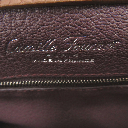 CAMILLE FOURNET Shoulder Bag leather Brown 2WAY sling bag Women Used Authentic