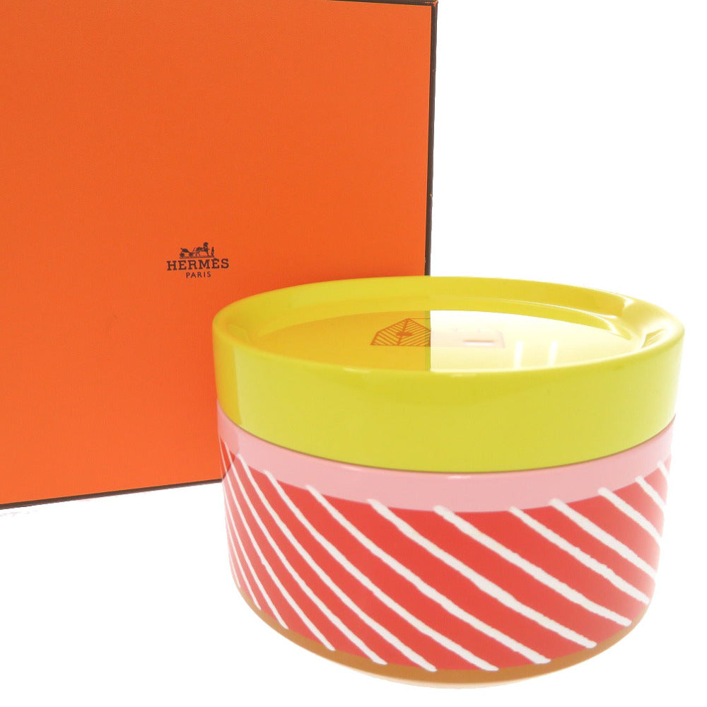 HERMES Other miscellaneous goods Wood Jones Citron Box Bag MM Jaune Citron Lacquer Wood Hand Painted Women Used Authentic