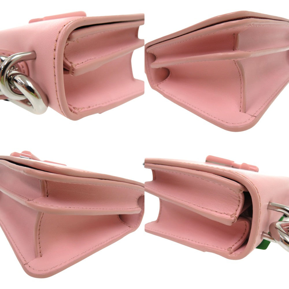 KENZO Shoulder Bag FA52SA320L2434 leather pink Kandy With logo Cross Sling bag Women Used Authentic