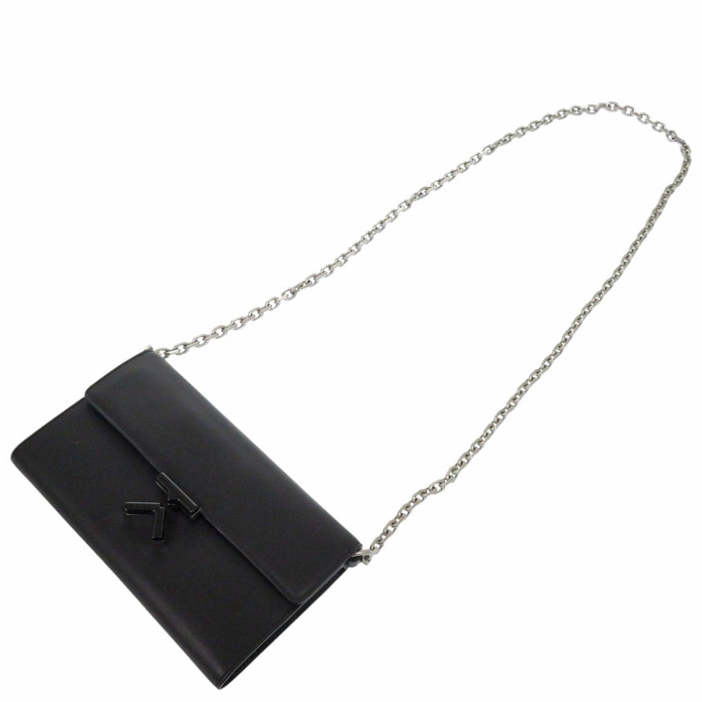 KENZO Shoulder Bag FA62PM318L24 leather black Women Used Authentic