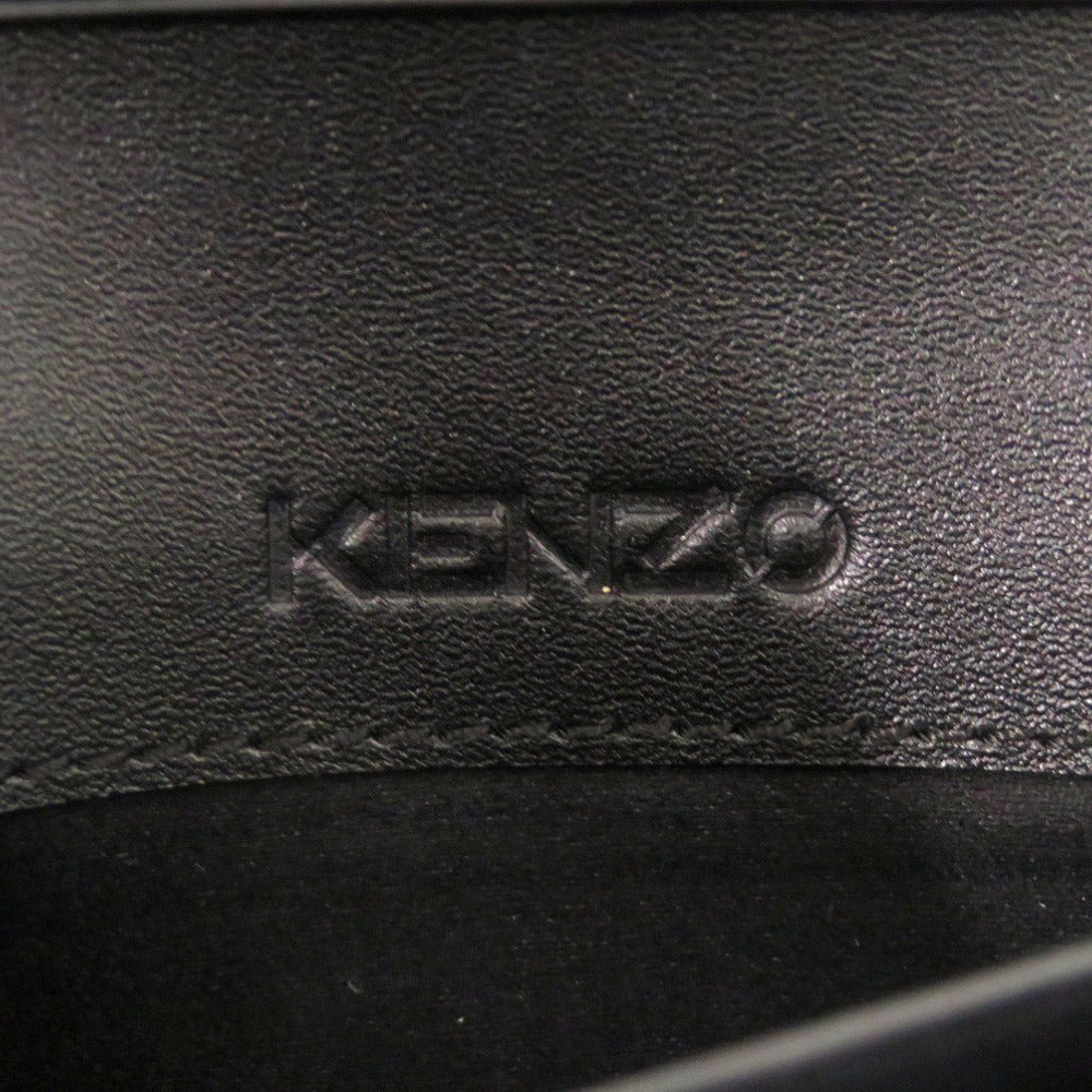 KENZO Shoulder Bag FA62PM318L24 leather black Women Used Authentic
