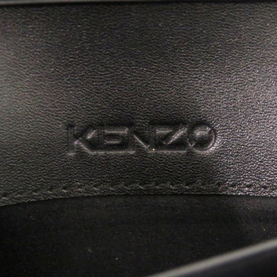 KENZO Shoulder Bag FA62PM318L24 leather black Women Used Authentic