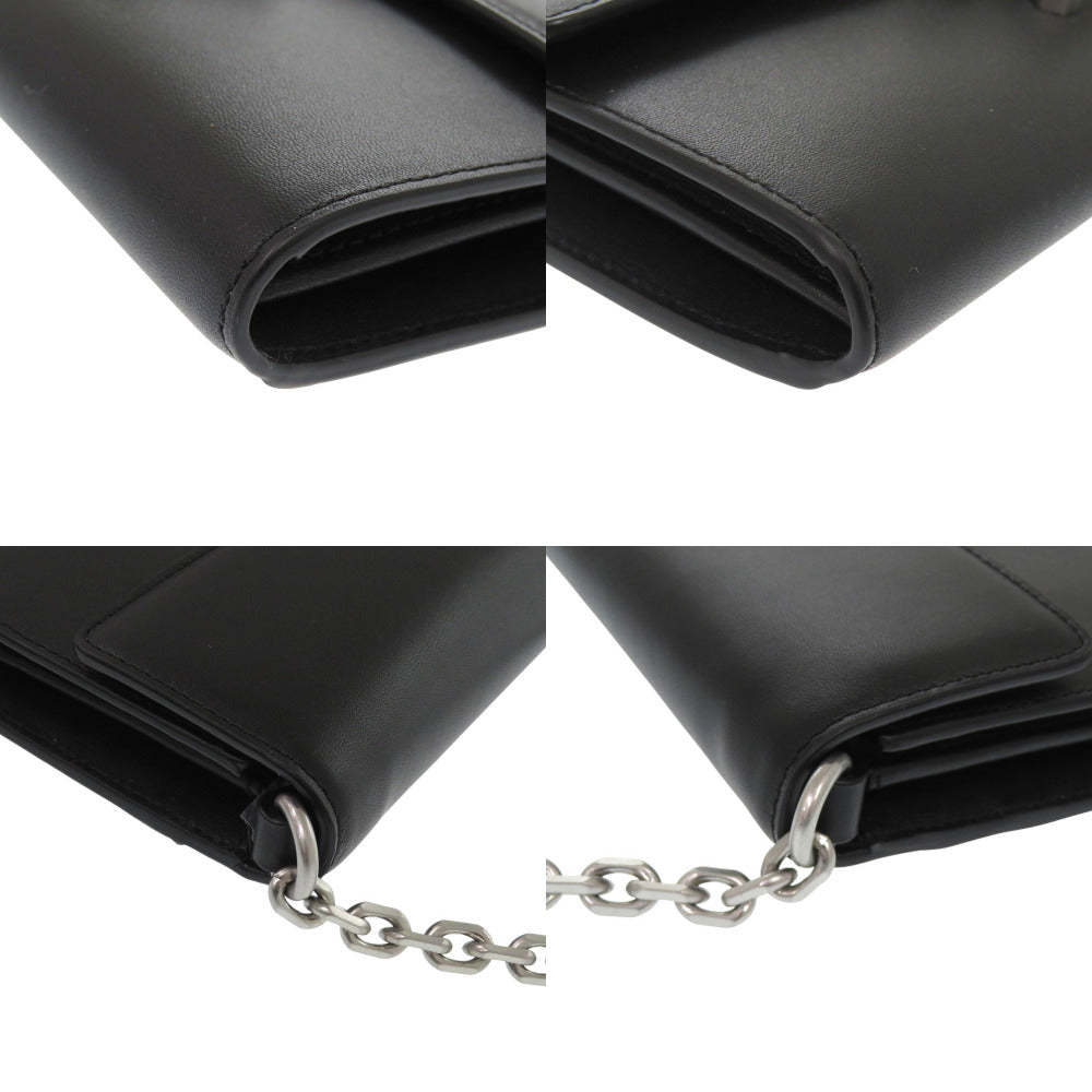 KENZO Shoulder Bag FA62PM318L24 leather black Women Used Authentic