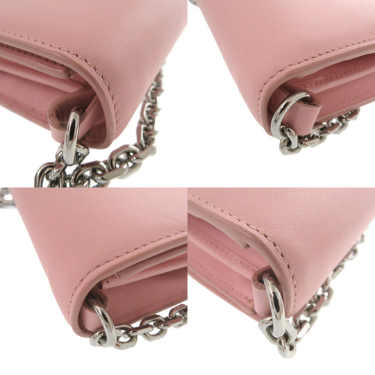 KENZO Long Wallet Purse leather Light pink FA52PM318L24 34 Women Used Authentic