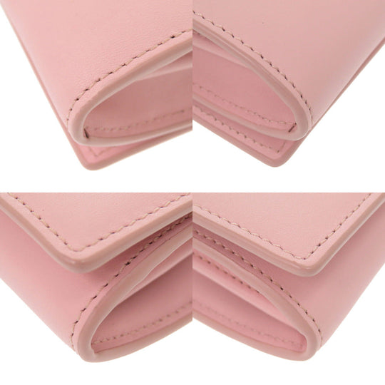 KENZO Long Wallet Purse leather Light pink FA52PM318L24 34 Women Used Authentic