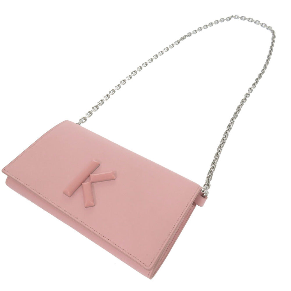 KENZO Long Wallet Purse leather Light pink FA52PM318L24 34 Women Used Authentic