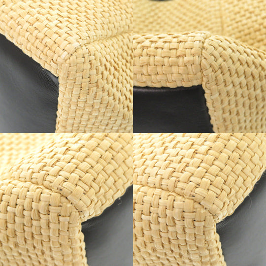 JIL SANDER Shoulder Bag straw beige Women Used Authentic
