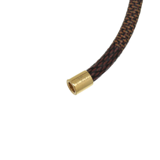 LOUIS VUITTON bracelet M8137F Damier canvas Brown Damier Brasserie Keep It Women Used Authentic