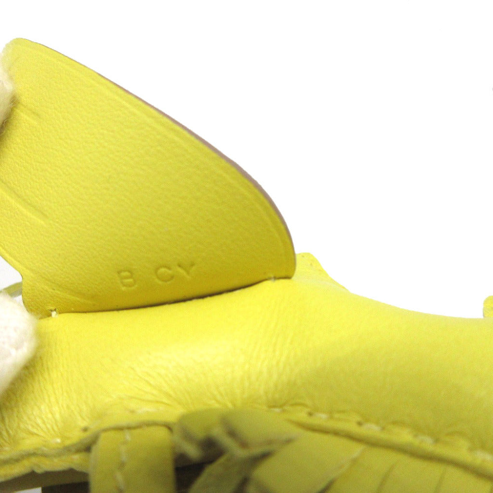 HERMES key ring Anemiro lime Bag charm Rodeo Pegasus PM Women Used Authentic