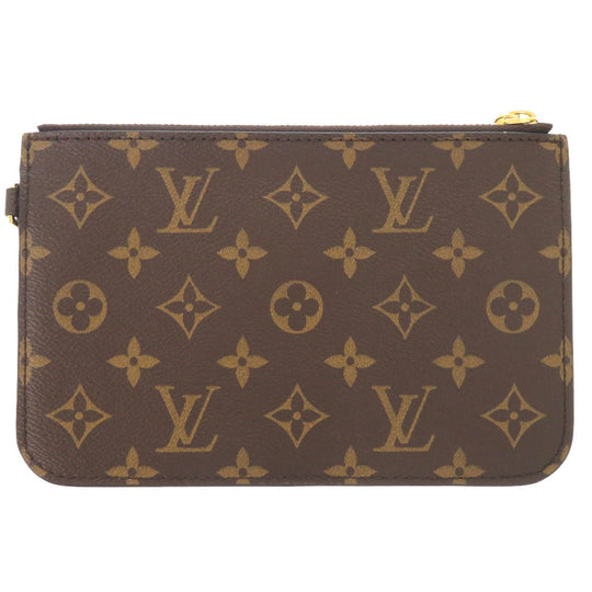 LOUIS VUITTON Pouch Monogram canvas Brown LV Monogram Neonoe pouch Women Used Authentic