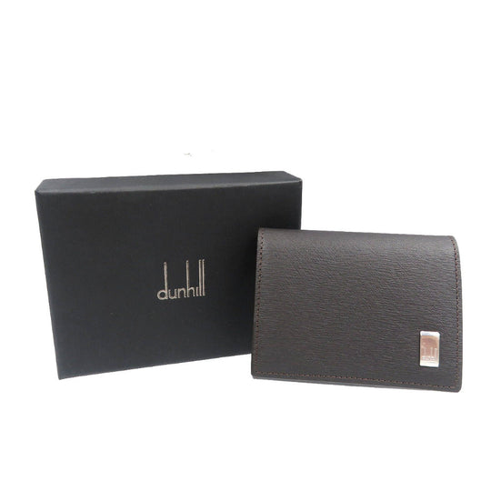 Dunhill Coin case EP8000E leather Dark brown sidecar mens Used Authentic