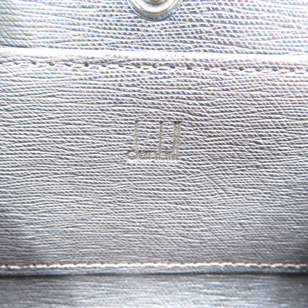 Dunhill Coin case EP8000E leather Dark brown sidecar mens Used Authentic