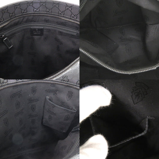 GUCCI Shoulder Bag Coated canvas, leather black Impreme Shoulder Bag mens Used Authentic