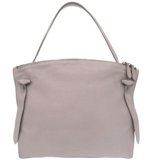 JIL SANDER Handbag leather Light gray Hill Bag One Shoulder Bag Tote Bag Handbag Women Used Authentic