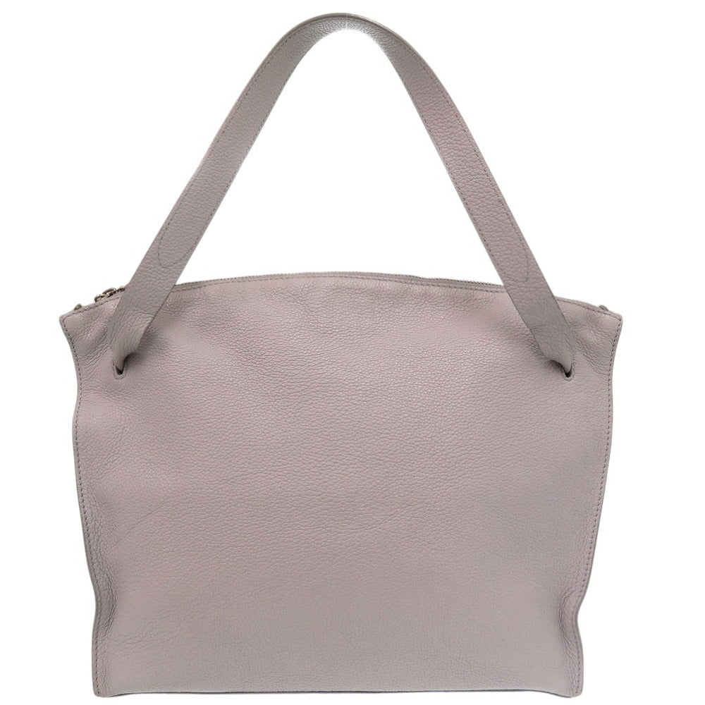 JIL SANDER Handbag leather Light gray Hill Bag One Shoulder Bag Tote Bag Handbag Women Used Authentic