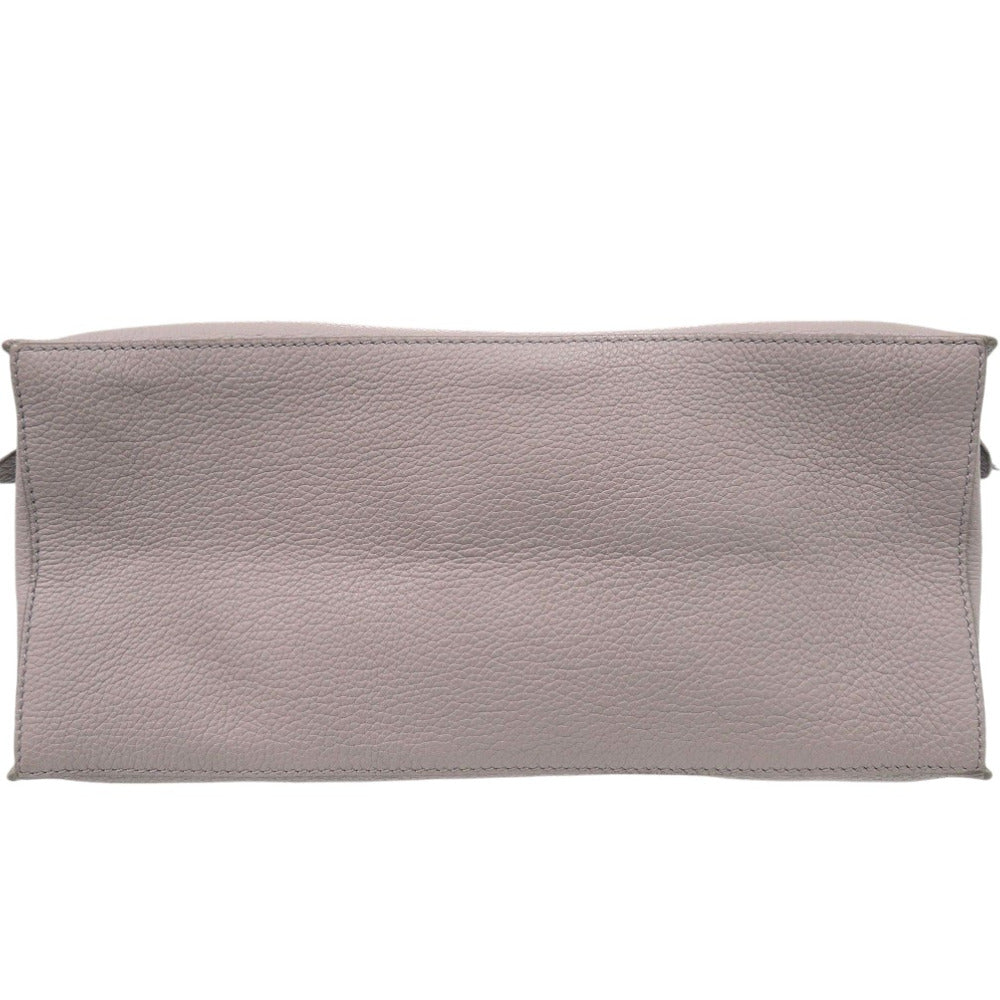 JIL SANDER Handbag leather Light gray Hill Bag One Shoulder Bag Tote Bag Handbag Women Used Authentic