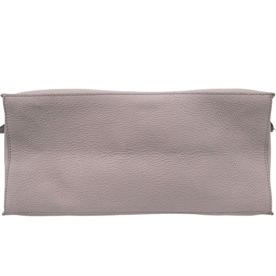 JIL SANDER Handbag leather Light gray Hill Bag One Shoulder Bag Tote Bag Handbag Women Used Authentic
