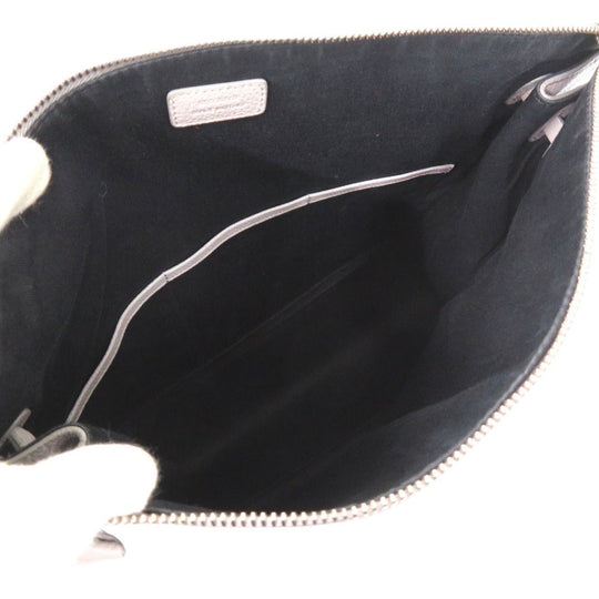 JIL SANDER Handbag leather Light gray Hill Bag One Shoulder Bag Tote Bag Handbag Women Used Authentic