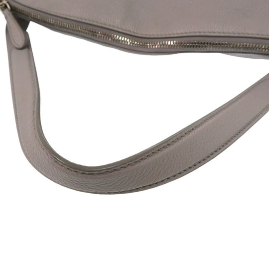 JIL SANDER Handbag leather Light gray Hill Bag One Shoulder Bag Tote Bag Handbag Women Used Authentic