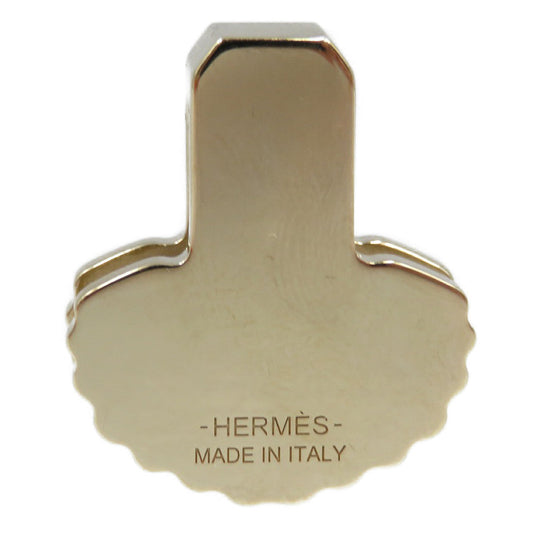 HERMES Scarf ring metal gold Twilly Ring Epaulette Women Used Authentic