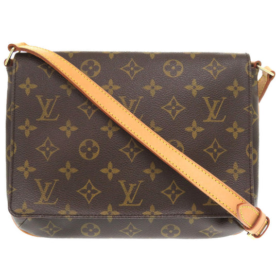 LOUIS VUITTON Shoulder Bag M51388 Monogram canvas Brown Monogram Musette Tango Long Strap Women Used Authentic