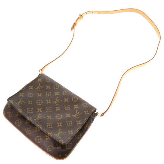 LOUIS VUITTON Shoulder Bag M51388 Monogram canvas Brown Monogram Musette Tango Long Strap Women Used Authentic