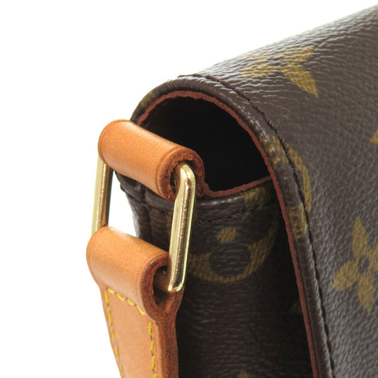 LOUIS VUITTON Shoulder Bag M51388 Monogram canvas Brown Monogram Musette Tango Long Strap Women Used Authentic