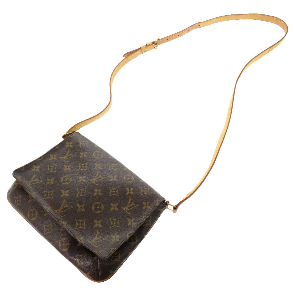 LOUIS VUITTON Shoulder Bag M51388 Monogram canvas Brown Monogram Musette Tango Long Strap Women Used Authentic