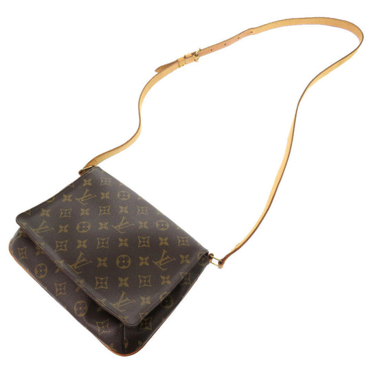 LOUIS VUITTON Shoulder Bag M51388 Monogram canvas Brown Monogram Musette Tango Long Strap Women Used Authentic