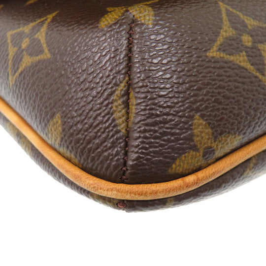 LOUIS VUITTON Shoulder Bag M51388 Monogram canvas Brown Monogram Musette Tango Long Strap Women Used Authentic