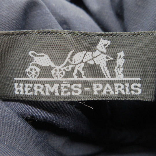 HERMES Pouch cotton blue Bolide Pouch 20 PM Women Used Authentic