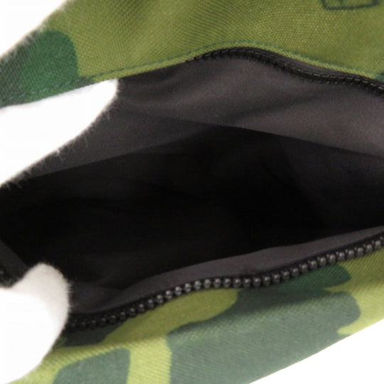 Dunhill Tote Bag Canvas, Leather green Radial Tote Bag mens Used Authentic