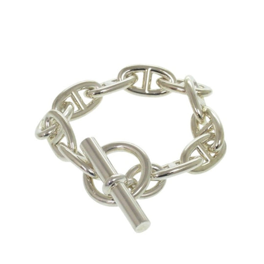 HERMES bracelet Silver925 Silver Chene Dunkle GM 11 frames unisex(Unisex) Used Authentic