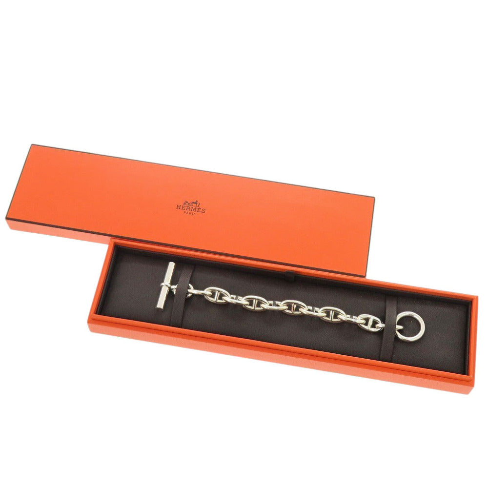 HERMES bracelet Silver925 Silver Chene Dunkle GM 11 frames unisex(Unisex) Used Authentic