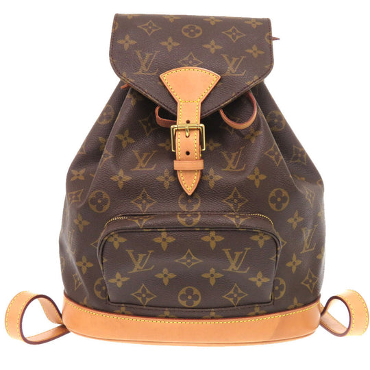 LOUIS VUITTON Backpack M51136 Monogram canvas Brown Monogram MontsourisMM Women Used Authentic