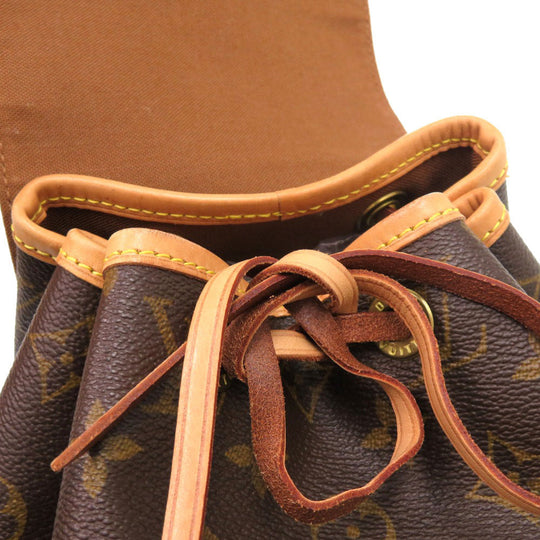 LOUIS VUITTON Backpack M51136 Monogram canvas Brown Monogram MontsourisMM Women Used Authentic