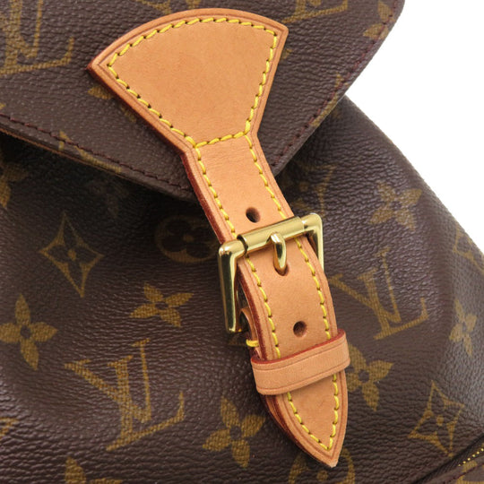 LOUIS VUITTON Backpack M51136 Monogram canvas Brown Monogram MontsourisMM Women Used Authentic