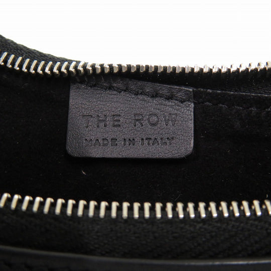 THE ROW Handbag leather black Half moon Women Used Authentic