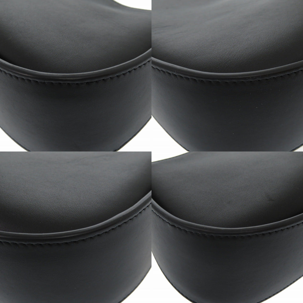 THE ROW Handbag leather black Half moon Women Used Authentic