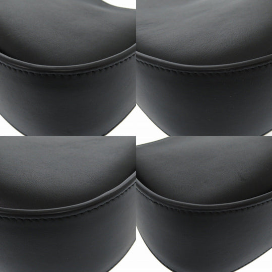 THE ROW Handbag leather black Half moon Women Used Authentic