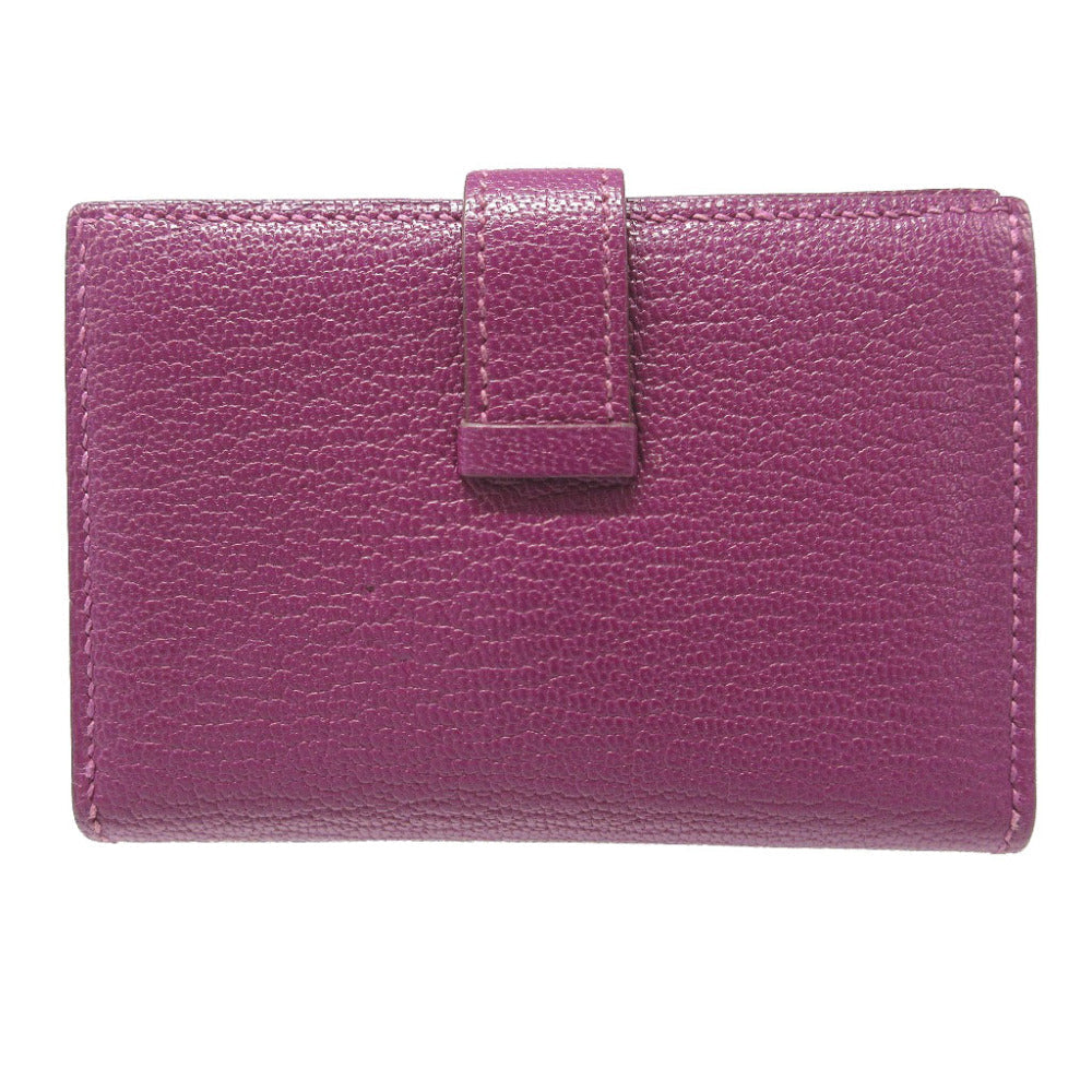 HERMES Coin case Shave Anemone Card Case Bearn mini unisex(Unisex) Used Authentic