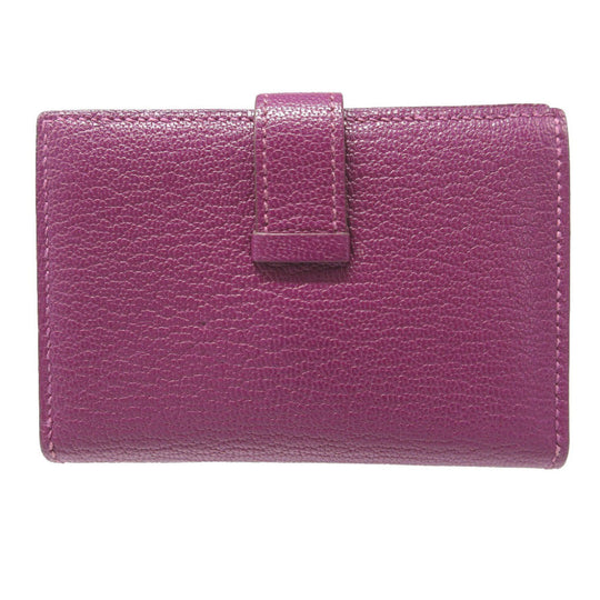 HERMES Coin case Shave Anemone Card Case Bearn mini unisex(Unisex) Used Authentic