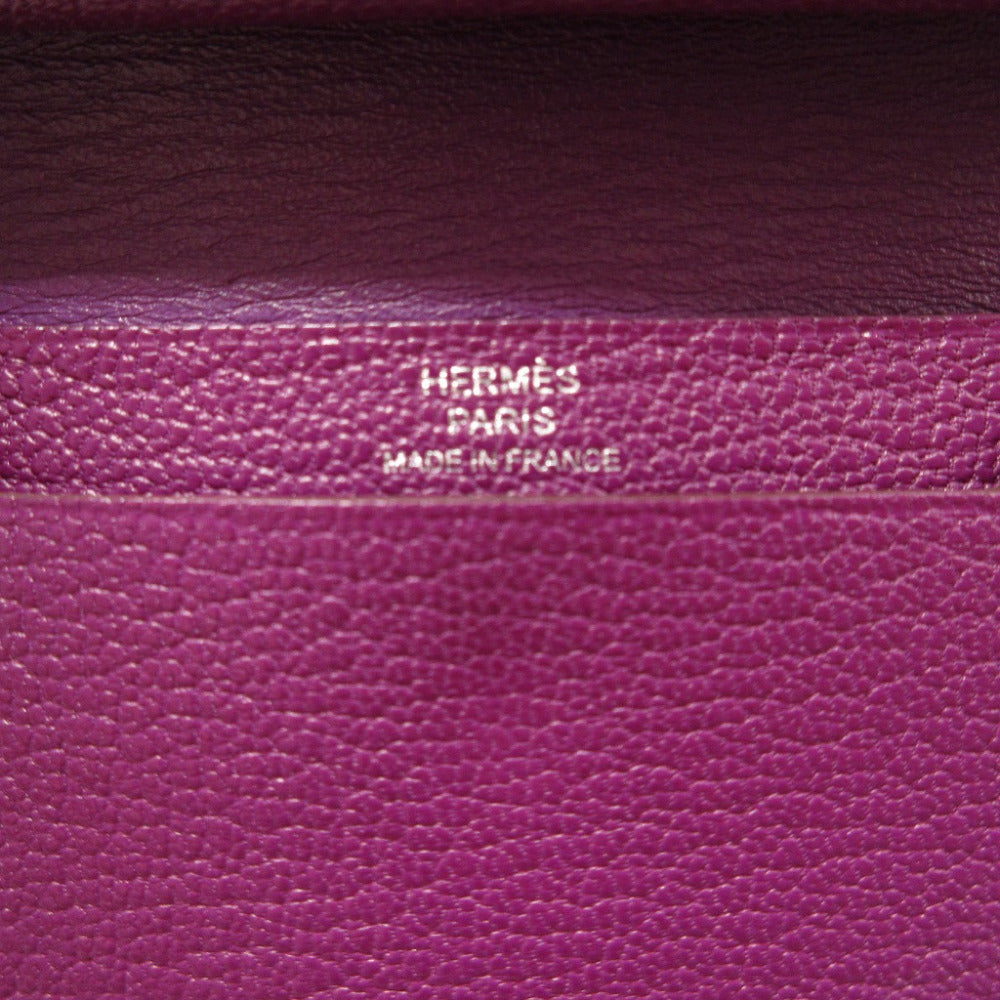 HERMES Coin case Shave Anemone Card Case Bearn mini unisex(Unisex) Used Authentic