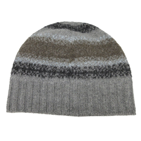 HERMES Other hats Cashmere, Wool gray Knitted hat with Serie buttons unisex(Unisex) M Used Authentic