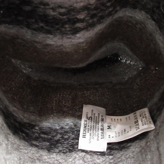 HERMES Other hats Cashmere, Wool gray Knitted hat with Serie buttons unisex(Unisex) M Used Authentic