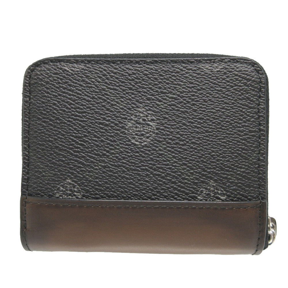 Berluti Coin case Leather, Canvas black Zip Around Wapa mens Used Authentic