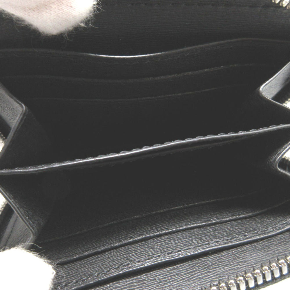 Berluti Coin case Leather, Canvas black Zip Around Wapa mens Used Authentic